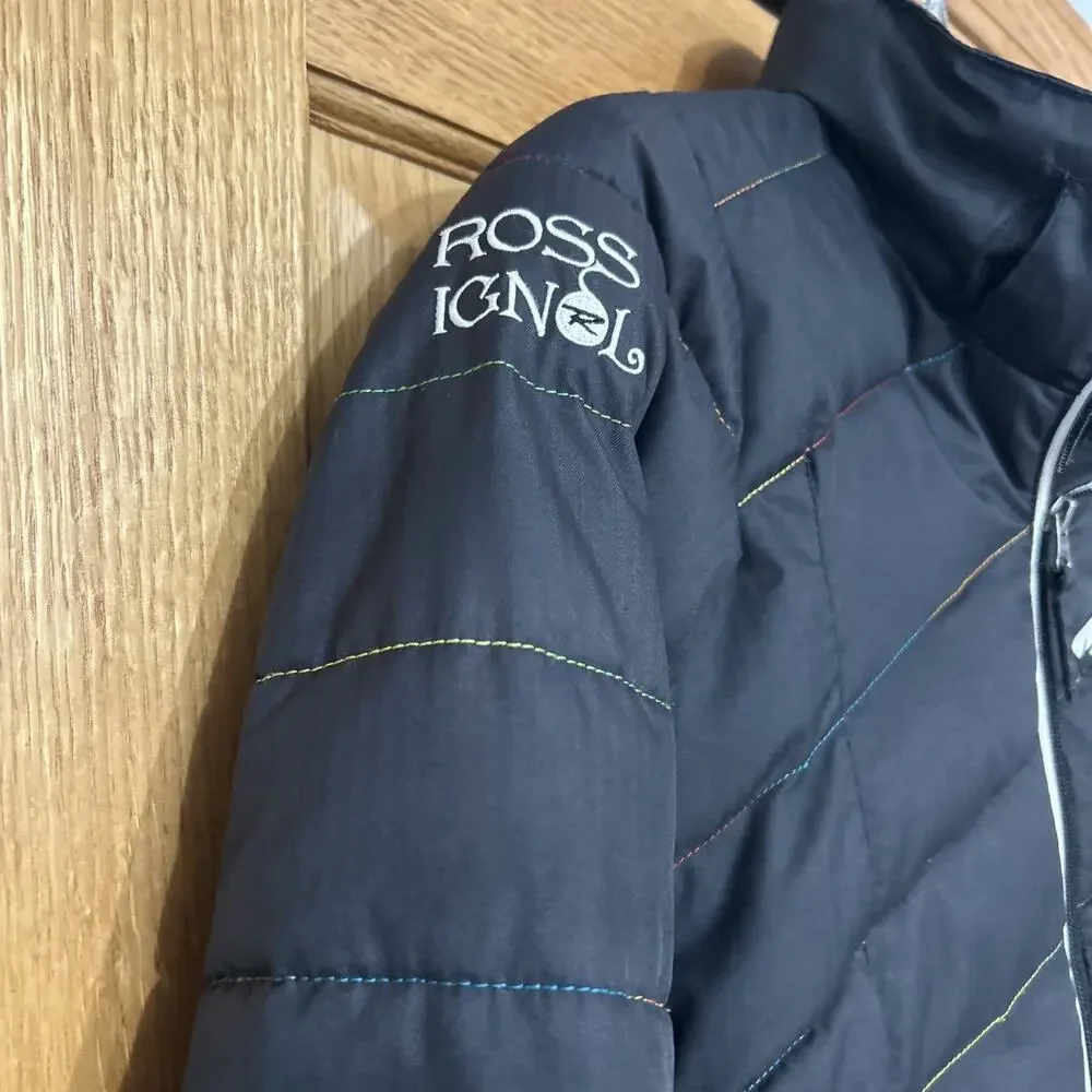 Rossignol Girls Ski Coat Jacket Sz 10 Black Fits Sz 7 / 8. Runs Small